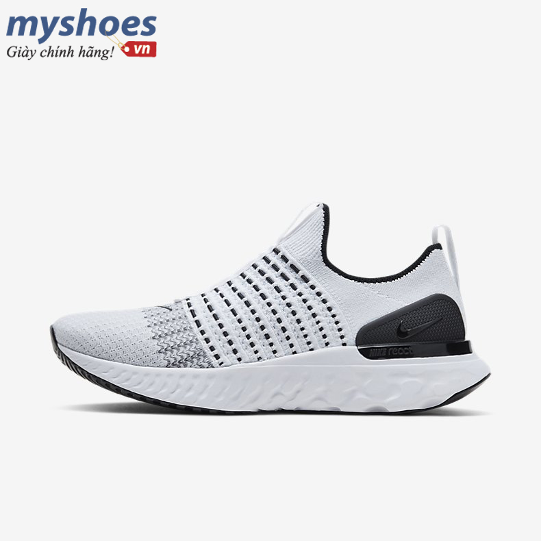 Giày Nike React Phantom Run FK 2 - Nam Trắng Đen 