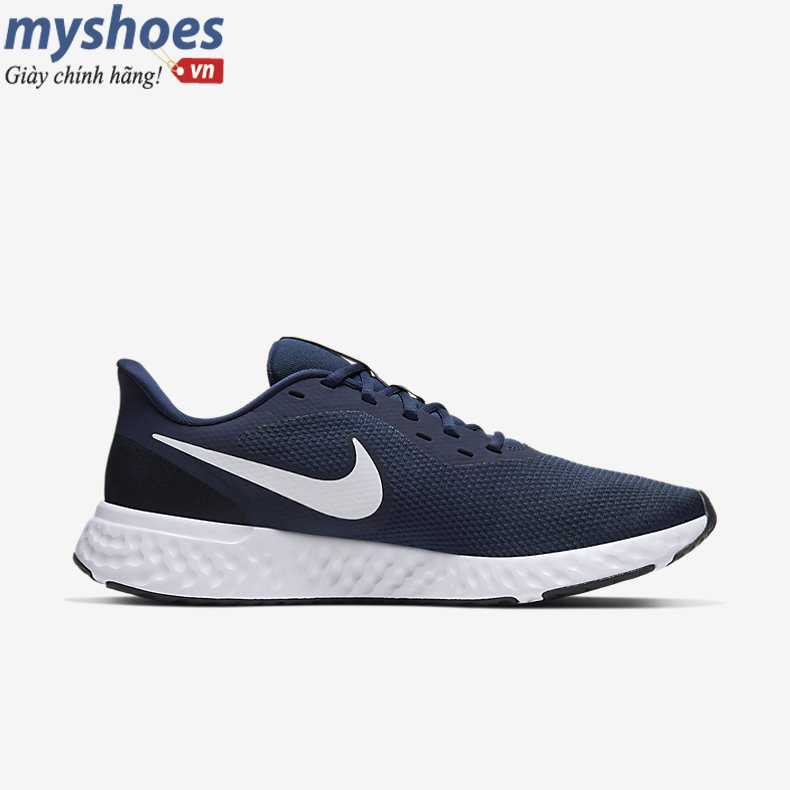 Giày Nike Revolution 5 Nam - Xanh Navy - hình 2