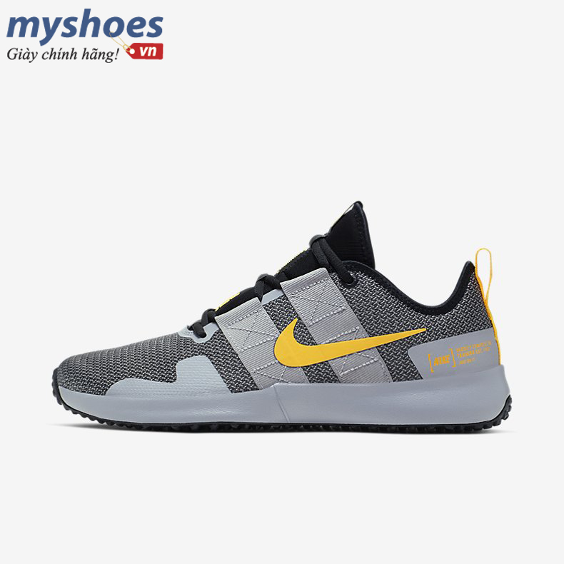 Giày Nike Varsity Compete TR2 Nam Xám Vàng.
