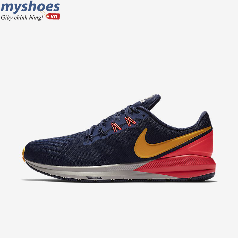 Giày Nike Air Zoom Structure 22 Nam - Xanh Đỏ
