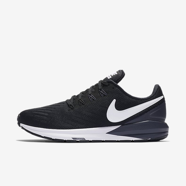 Giày Nike Air Zoom Structure 22 Nữ - Đen Trắng