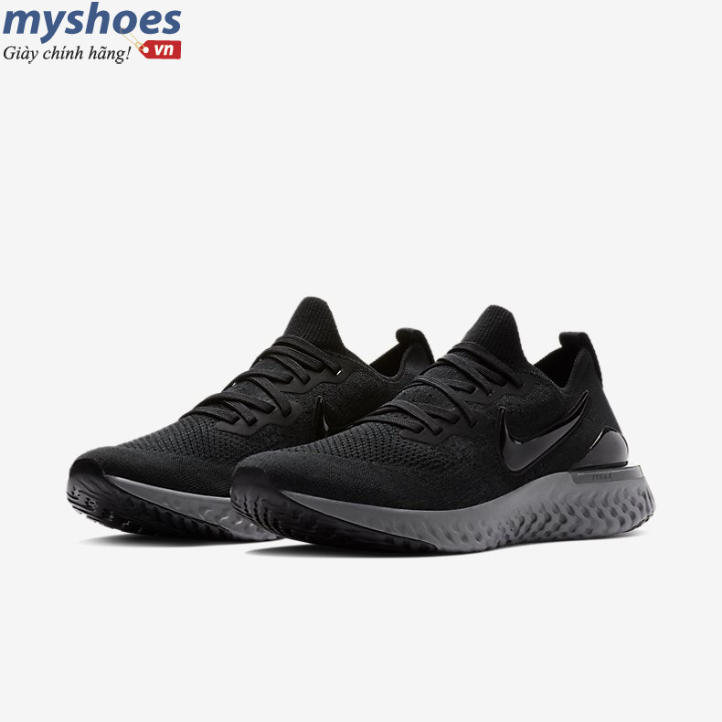 Giày Nike Epic React Flyknit 2 Nam - Đen  - hình 4