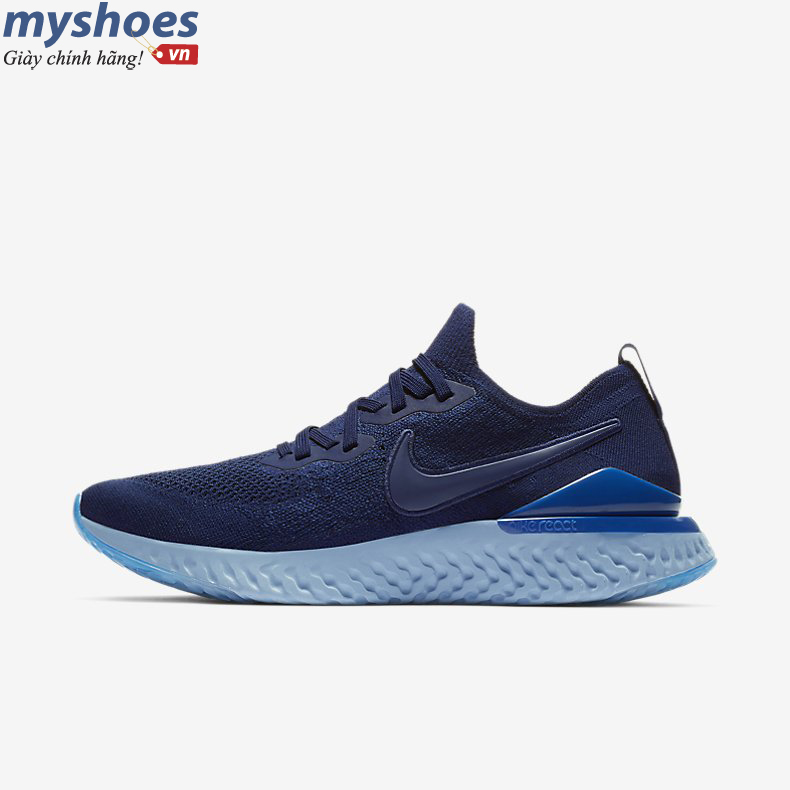 Giày Nike Epic React Flyknit Nam - Xanh Navy  - hình 6