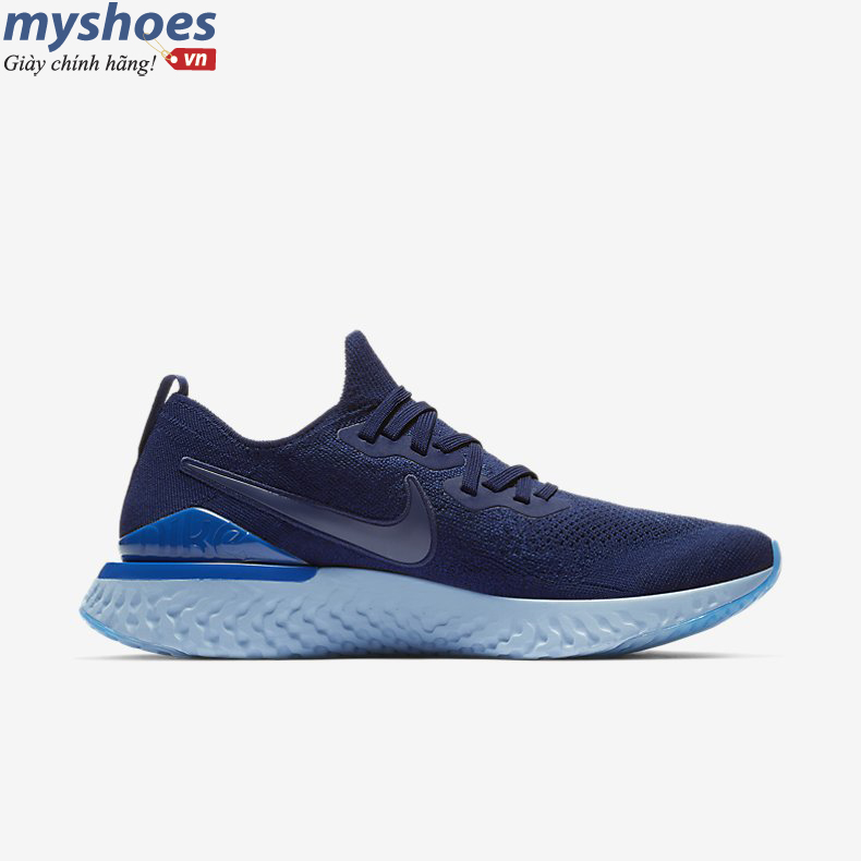 Giày Nike Epic React Flyknit 2 Nam - Xanh  - hình 3