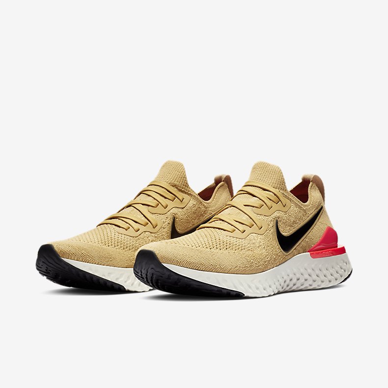 Giày Nike Epic React Flyknit 2 Nam -Gold - hình 4