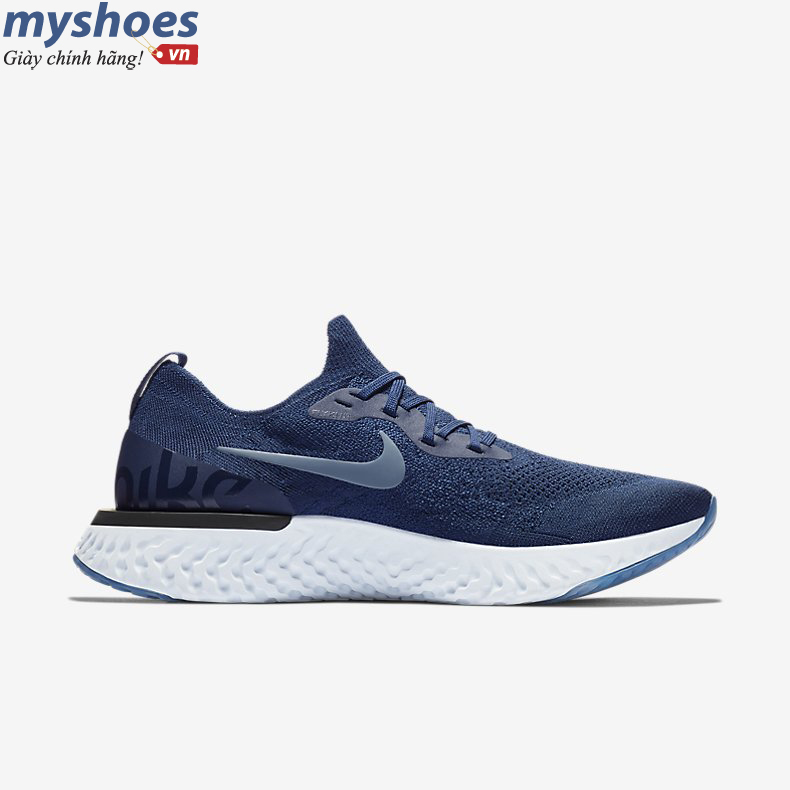 Giày Nike Epic React Flyknit Nam - Xanh Navy  - hình 5