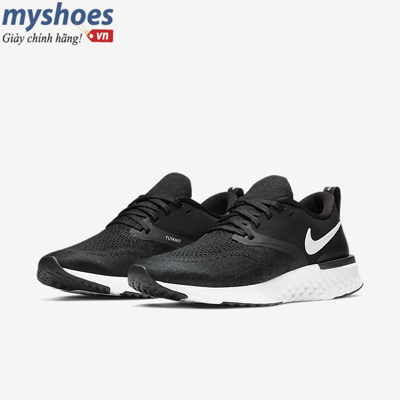 Giày Nike Odyssey React 2 Flyknit - Nữ  Đen Trắng