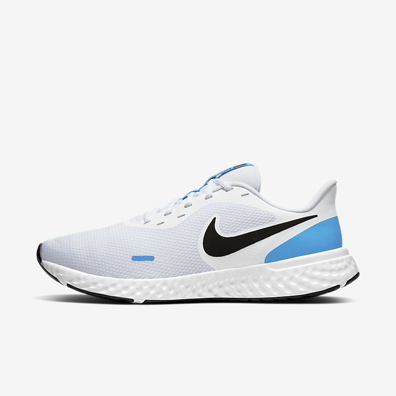 Giày Nike Revolution 5 Nam - Trắng Xanh 
