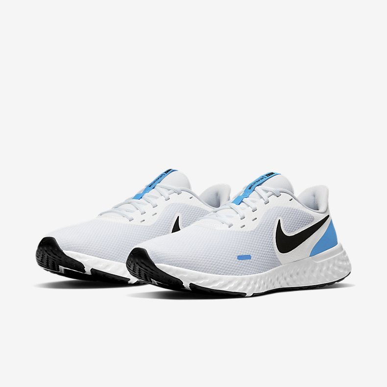Giày Nike Revolution 5 Nam - Trắng Xanh  - hình 4