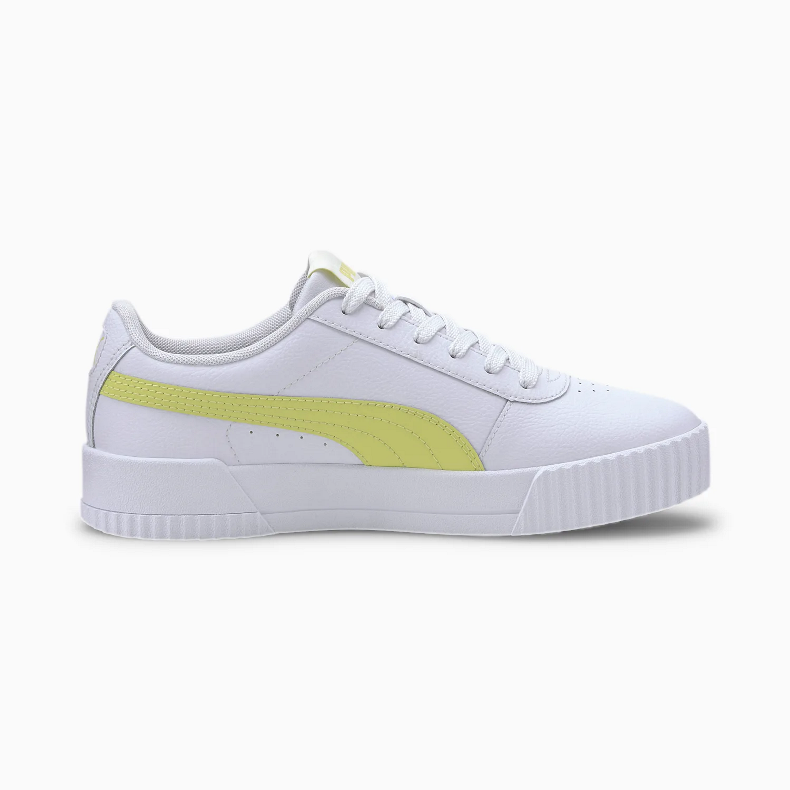 Giày Puma Carina Nữ Trắng Vàng - hình 3