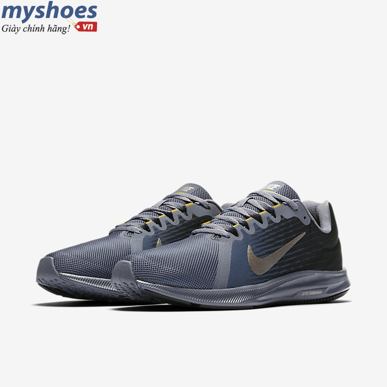 Giày Nike Downshifter 8 Nam - Xám Vàng - hình 2