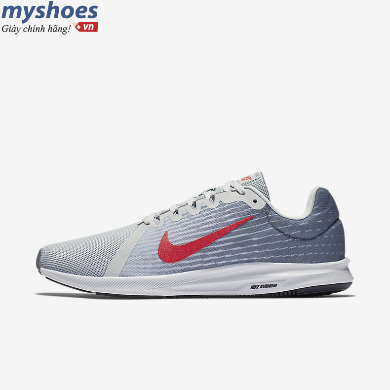 Giày Nike Downshifter 8 Nam - Xám Đỏ
