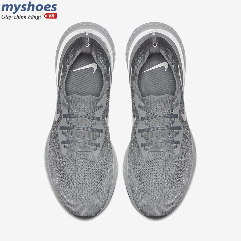 Giày Nike Epic React Flyknit Nam - Xám - hình 4