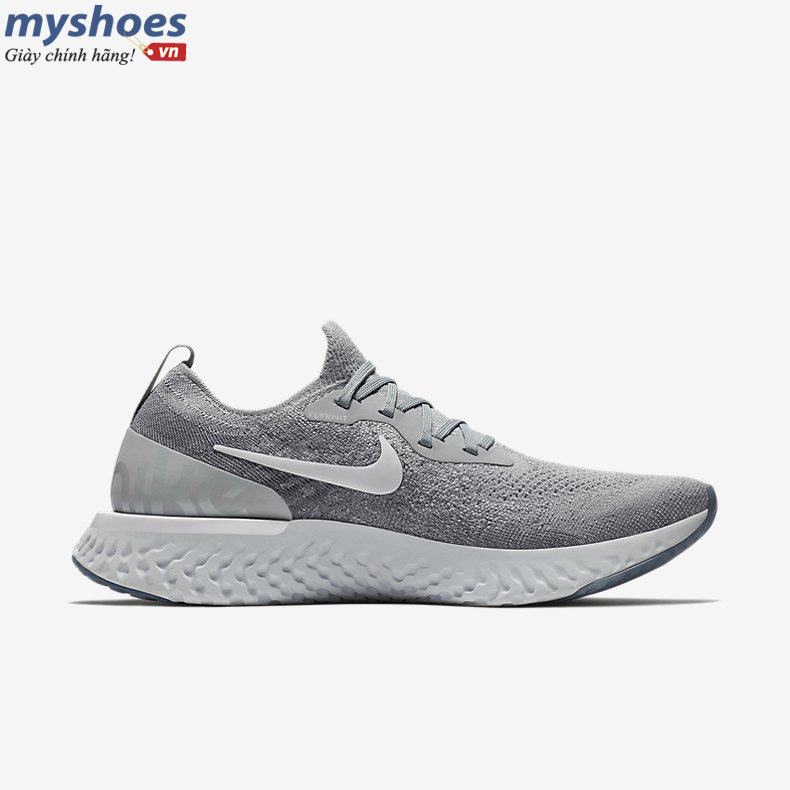 Giày Nike Epic React Flyknit Nam - Xám - hình 3