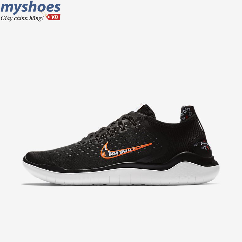 Giày Nike Free RN 2018 Nam - Đen trắng 