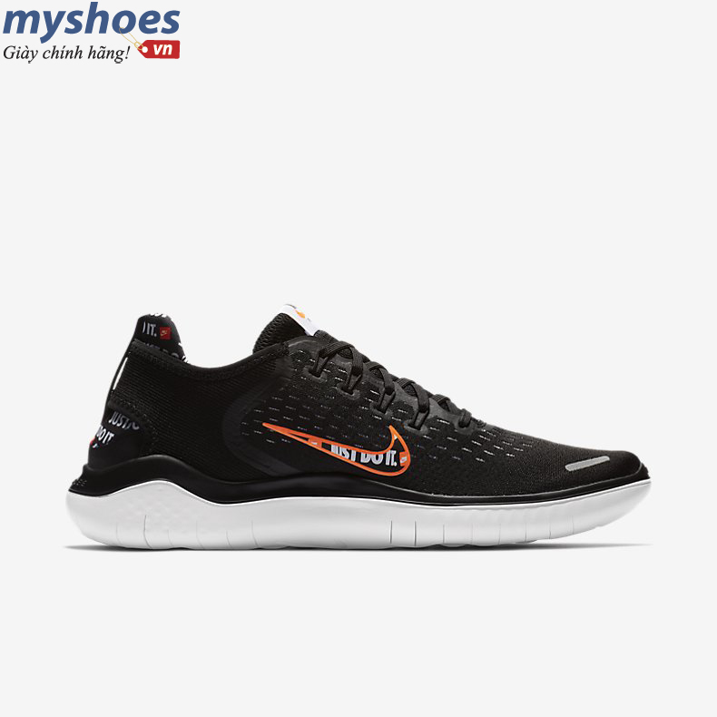 Giày Nike Free RN 2018 Nam - Đen trắng  - hình 2