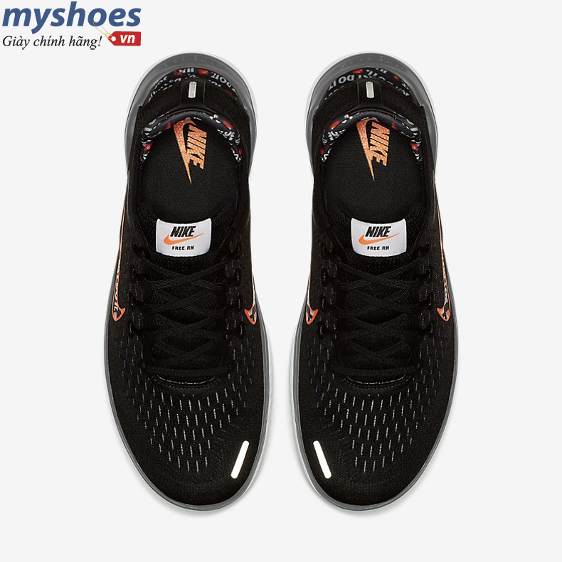 Giày Nike Free RN 2018 Nam - Đen trắng  - hình 3