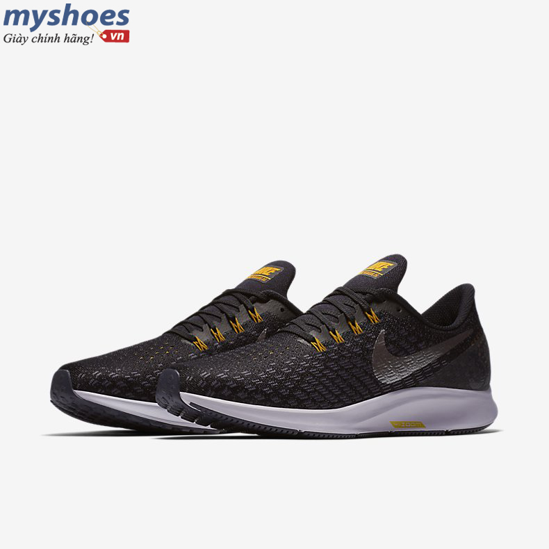 Giày Nike Air Zoom Pegasus 35 Nam - Đen Vàng  - hình 5
