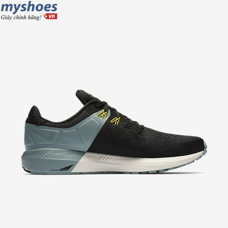 Giày Nike Air Zoom Structure 22 Nam -  Đen Móc Xanh - hình 2