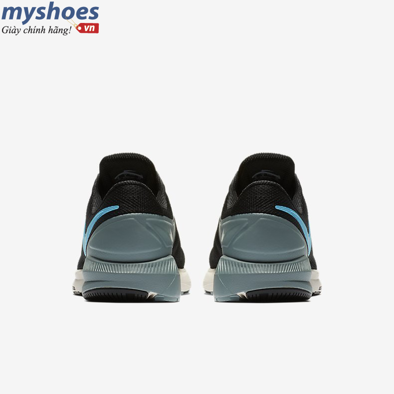 Giày Nike Air Zoom Structure 22 Nam -  Đen Móc Xanh - hình 4