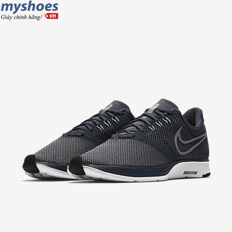 Giày Nike Zoom Strike Nam - Xanh Xám - hình 4