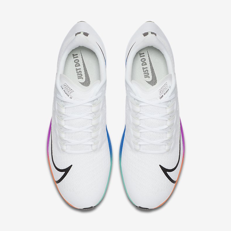 Giày Nike Air Zoom Pegasus 37 Nam - Trắng Xanh - hình 5