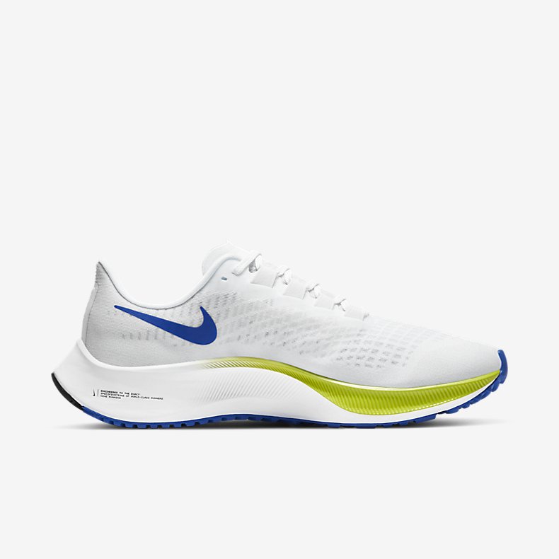 Giày Nike Air Zoom Pegasus 37 Nam - Trắng Xanh Neon  - hình 2