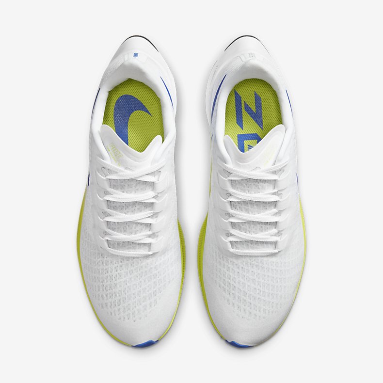 Giày Nike Air Zoom Pegasus 37 Nam - Trắng Xanh Neon  - hình 6