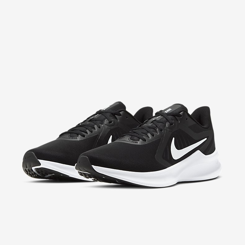 Giày Nike Downshifter 10 Nam - Đen Trắng