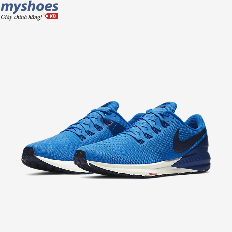 Giày Nike Air Zoom Structure 22 Nam - Xanh - hình 4