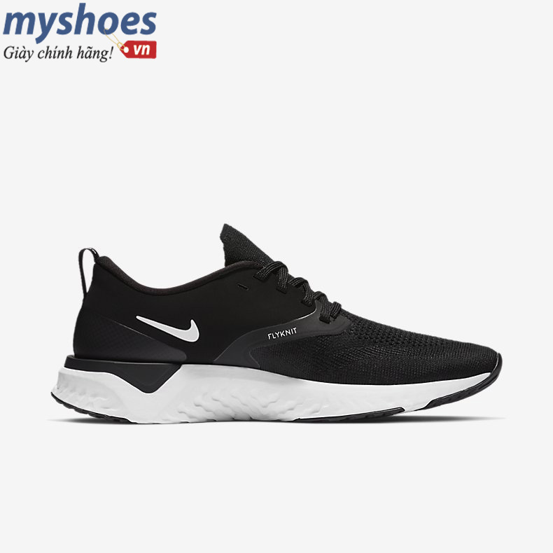 Giày Nike Odyssey React 2 Flyknit - Nữ  Đen Trắng - hình 4