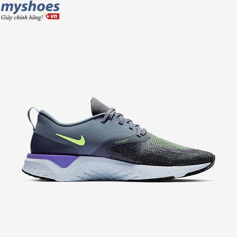 Giày Nike Odyssey React 2 Flyknit - Xám Xanh - hình 2