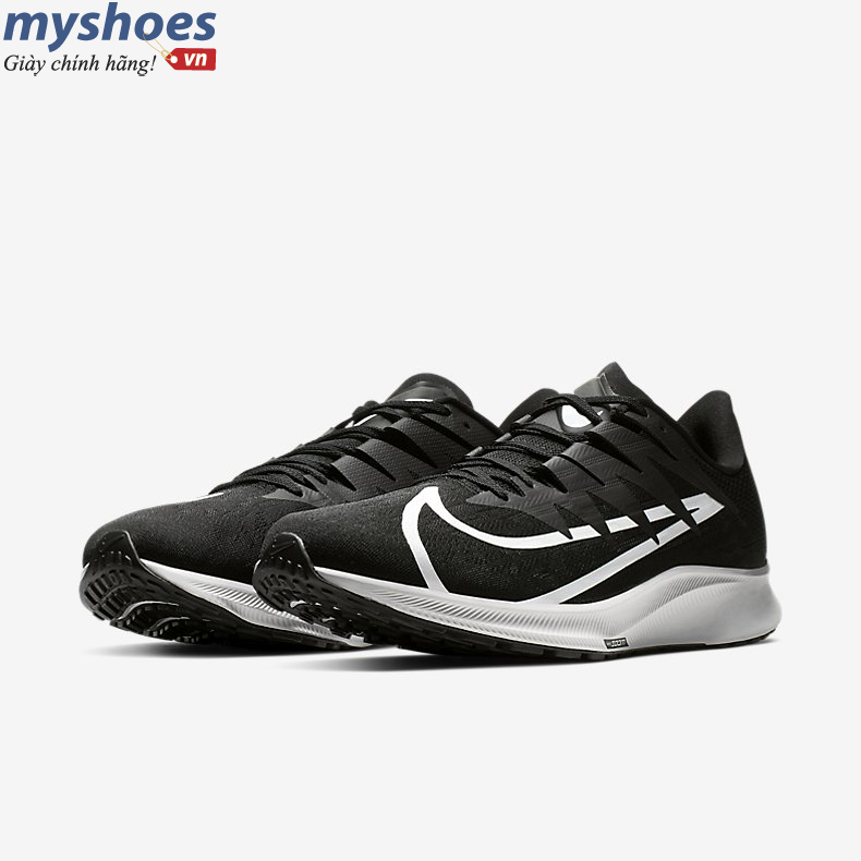 Giày Nike Zoom Rival Fly Nam - Đen Trắng - hình 4