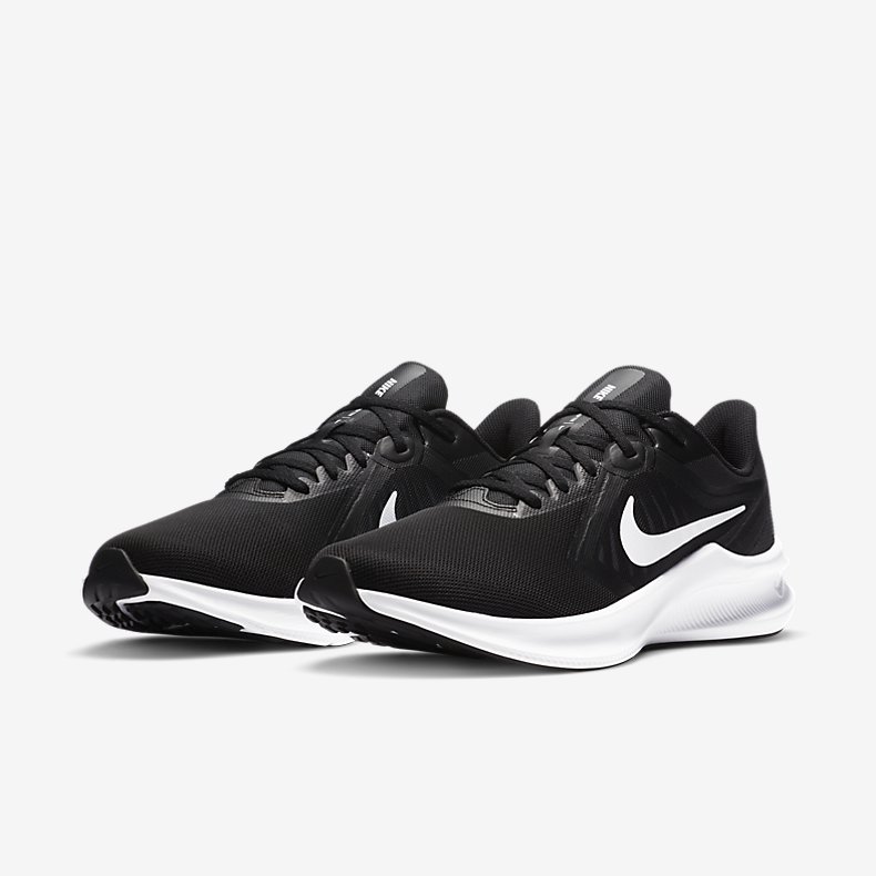 Giày Nike Downshifter 10 4E Nam - Đen Trắng - hình 3