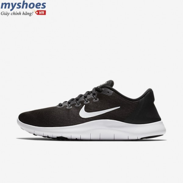 Giày Nike Flex 2018 RN Nam - Đen Trắng - hình 7