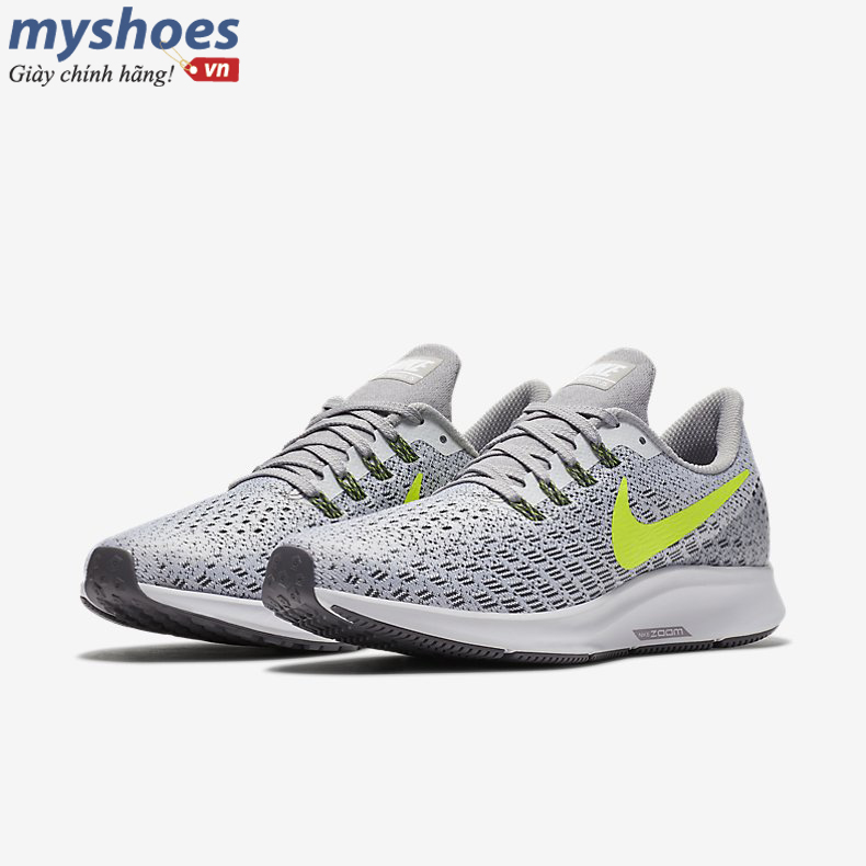 Giày Nike Air Zoom Pegasus 35 Nữ - Xám Neon - hình 3