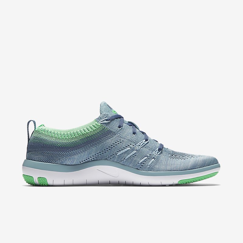 Giày Nike Free TR Focus Flyknit Nữ - Xanh Xám - hình 3