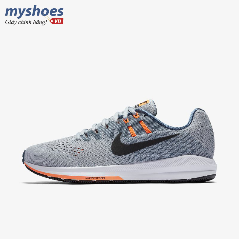 Giày Nike Air Zoom Structure 20 Nam - Xám Cam