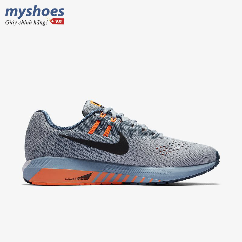 Giày Nike Air Zoom Structure 20 Nam - Xám Cam - hình 2