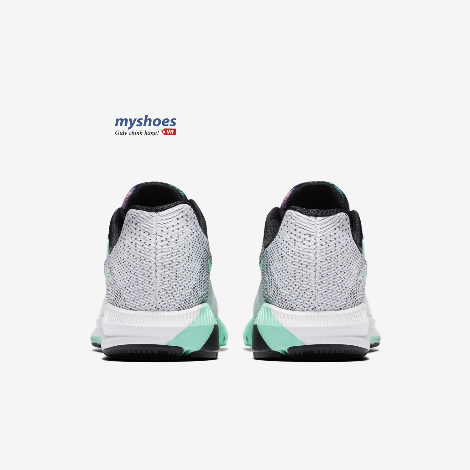 Giày Nike Air Zoom Structure 20 Nữ - Trắng Xanh - hình 2