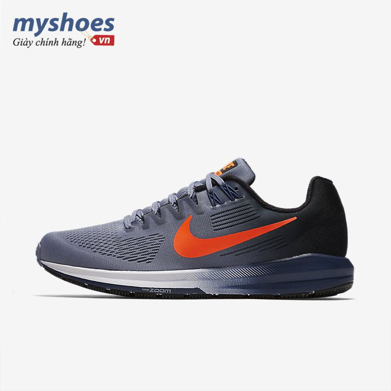 Giày Nike Air Zoom Structure 21 Nam - Xám Cam