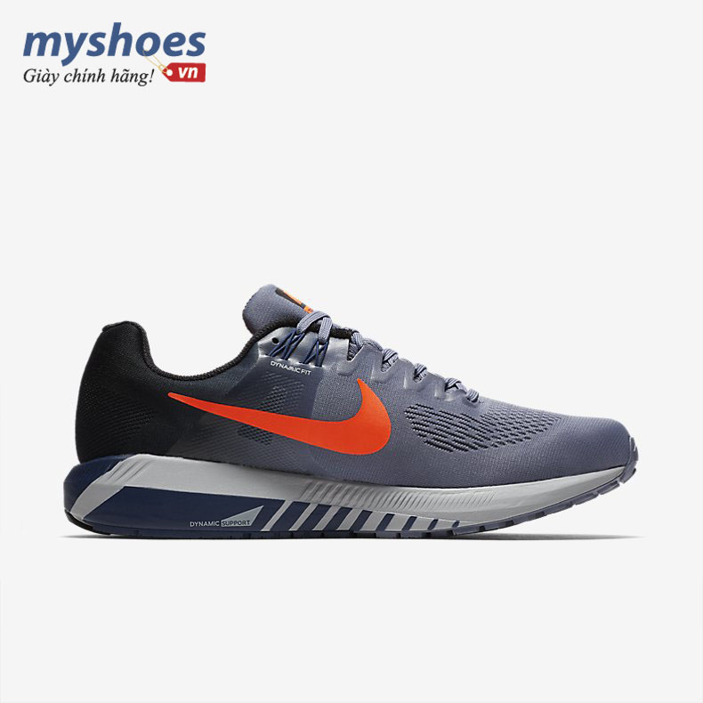 Giày Nike Air Zoom Structure 21 Nam - Xám Cam - hình 4
