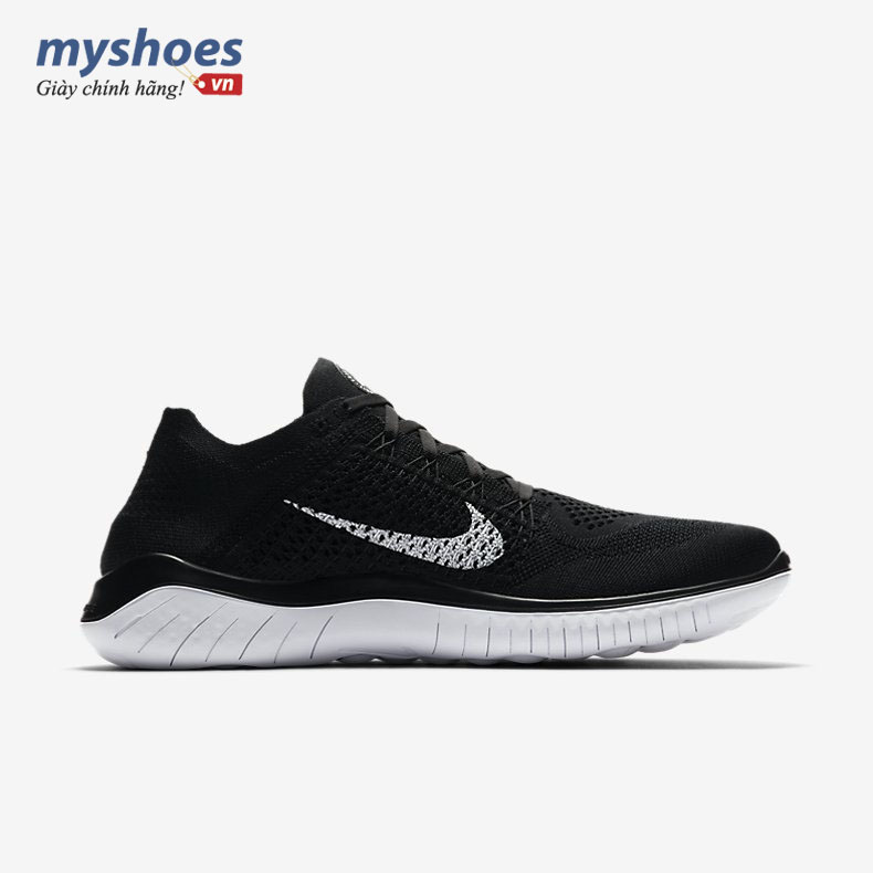 Giày Nike Free RN Flyknit 2018 Nam - Đen - hình 2