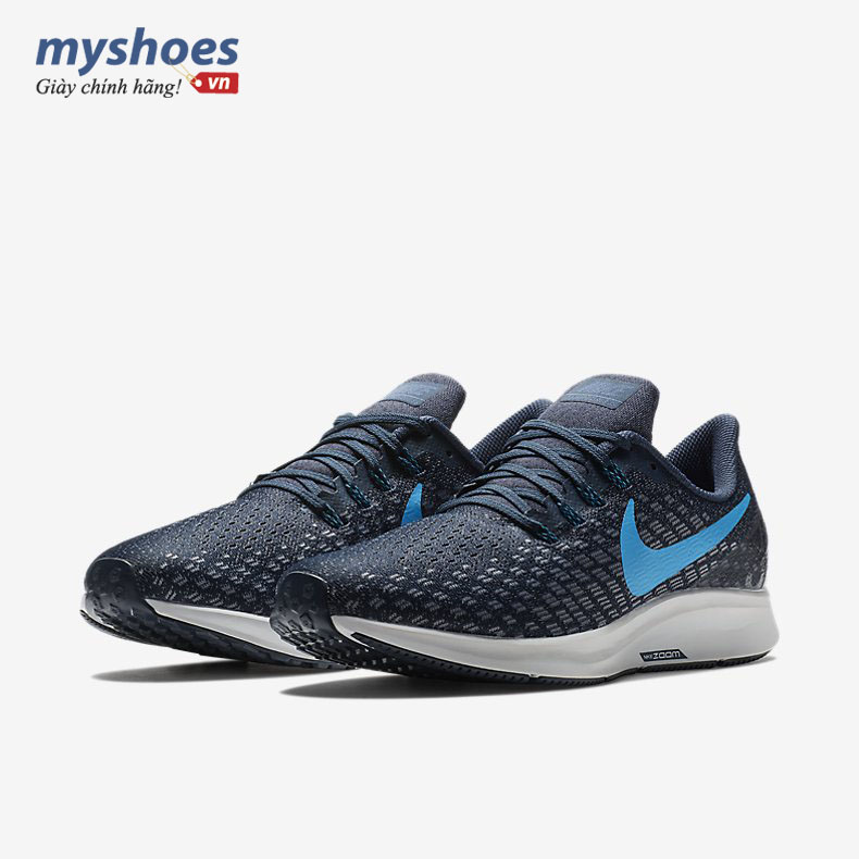 Giày Nike Air Zoom Pegasus 35 Nam - Xanh Đen - hình 2