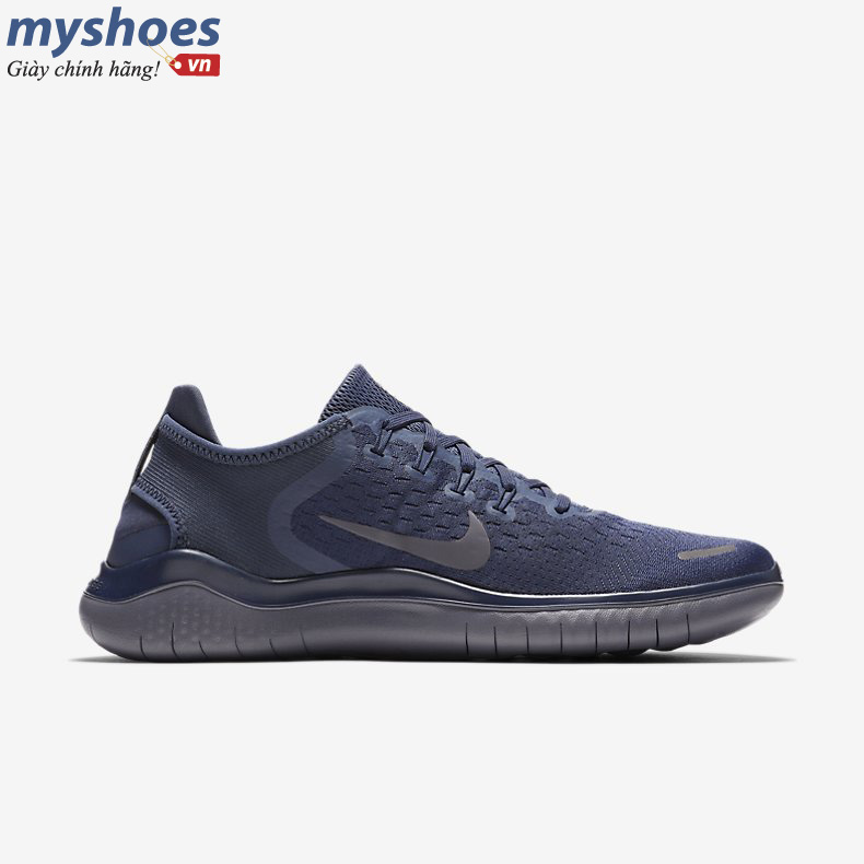 Giày Nike Free RN 2018 Nam - Xám Xanh - hình 3