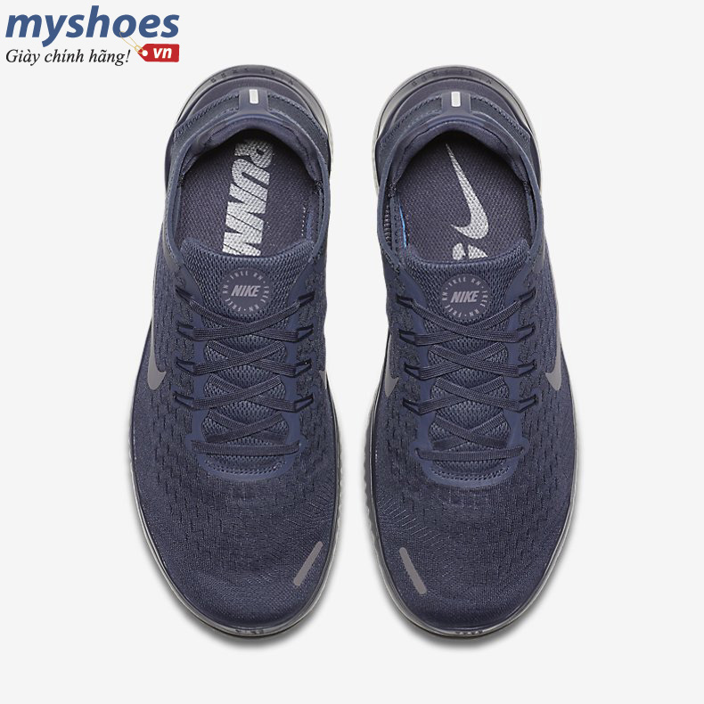 Giày Nike Free RN 2018 Nam - Xám Xanh - hình 2
