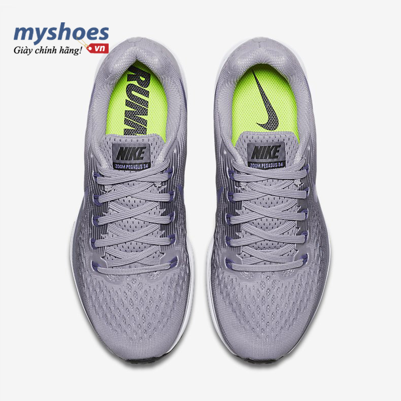 Giày Nike Air Zoom Pegasus 34 Nữ - Xám Tím - hình 3