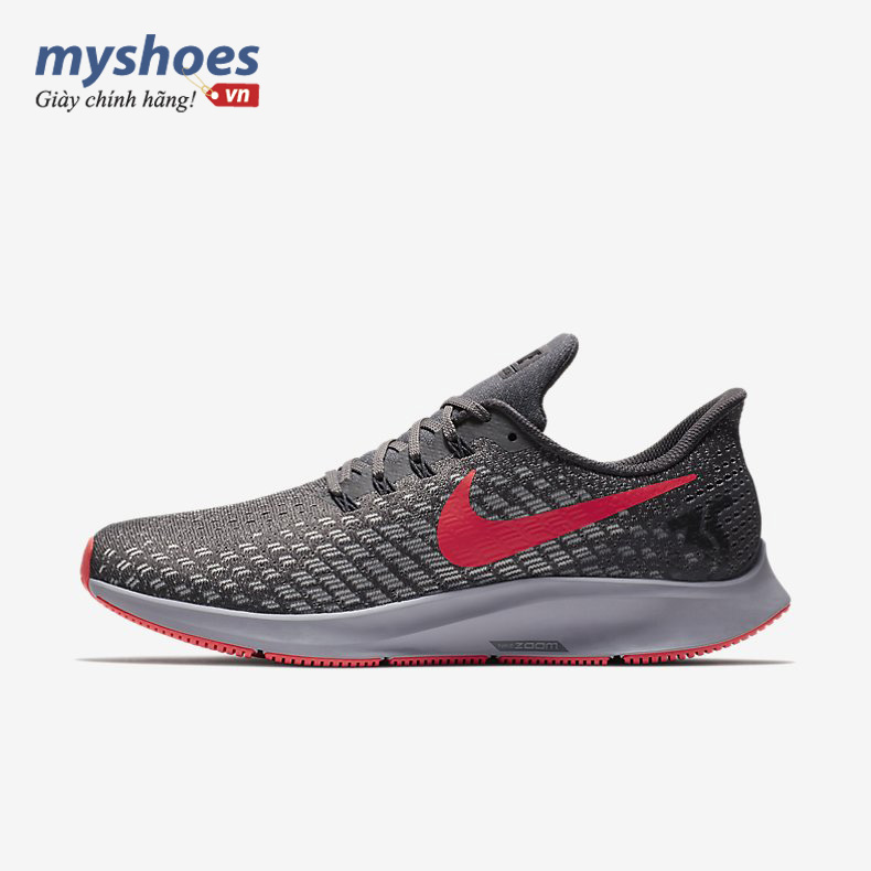 Giày Nike Air Zoom Pegasus 35 Nam - Xám Đỏ