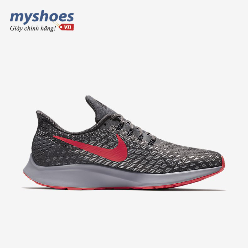 Giày Nike Air Zoom Pegasus 35 Nam - Xám Đỏ - hình 3