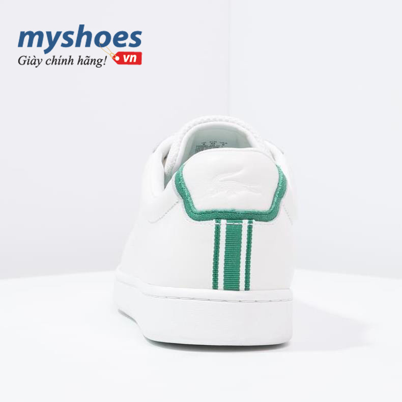 Giày Lacoste Carnaby Evo 117 - Trắng gót xanh lá - hình 4